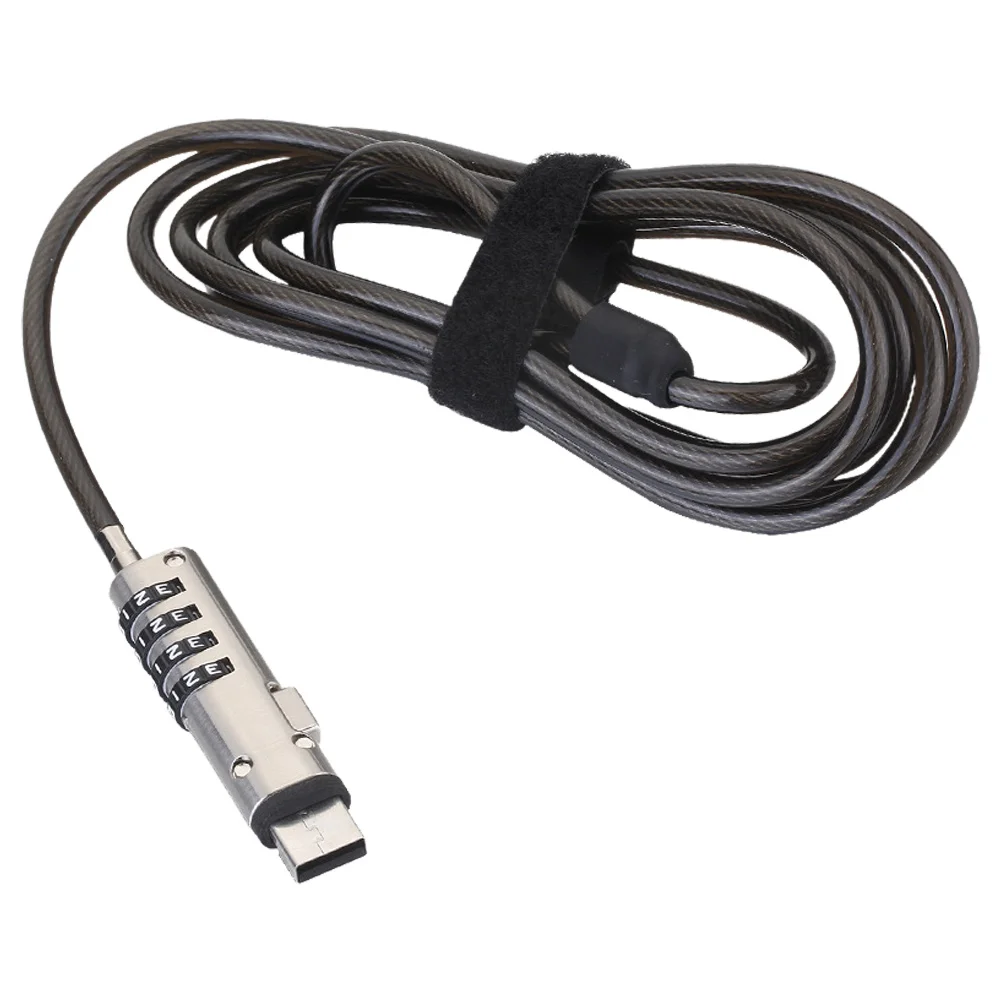 

Цифровой пароль для ноутбука, вращение на 360 градусов, USB-интерфейс, противоугонный кабель безопасности, губчатый патч, защита компьютера
