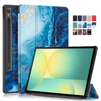 Para Samsung Galaxy Tab S10 FE funda de 10,9 ""cuero pintado plegable duro funda inteligente para Coque Galaxy Tab S10 FE funda sm-x520 x526
