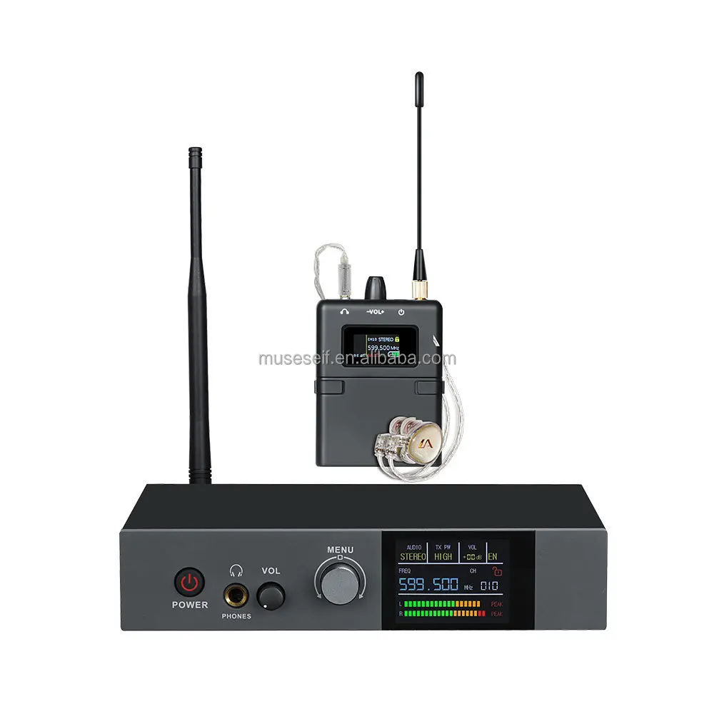 

Professional in Ear Monitoring Earphones Stereo IEM Monitor System for Stage PerformanceWireless in Ear Monitor System