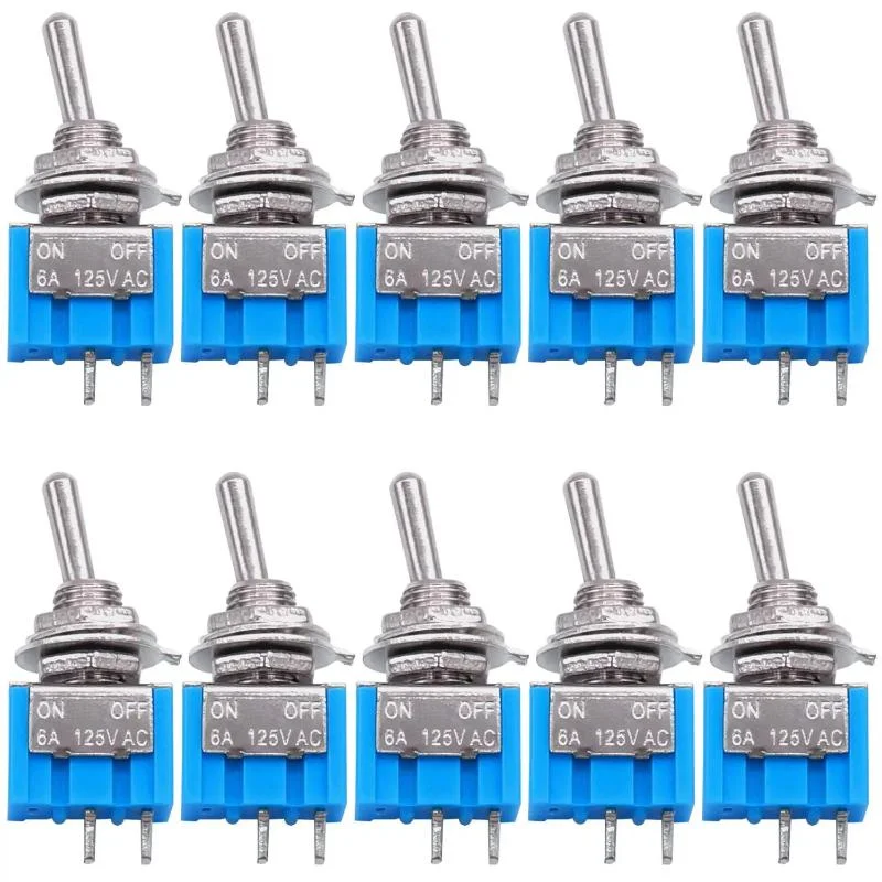 10Pcs Dpdt Mini Tog…