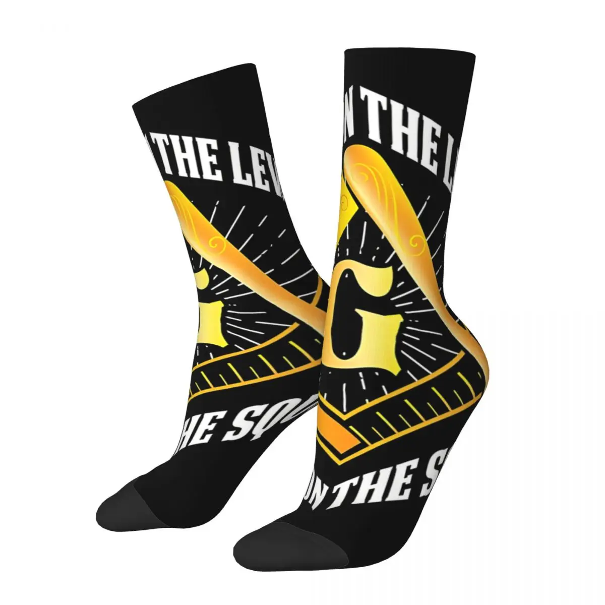 

Masonic Lodge 2B1 Ask1 Square Compass Freemason Kawaii Socks Gym Cartoon Pattern Socks