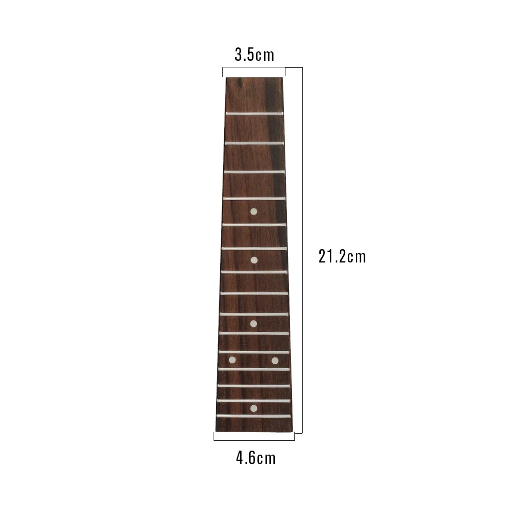 21'' Soprano Ukulele Fretboard 15 Frets W/ White Dots Inlay 21 inch ukulele Fingerboard DIY Luthier Parts Accessories 1/5/10 PCS