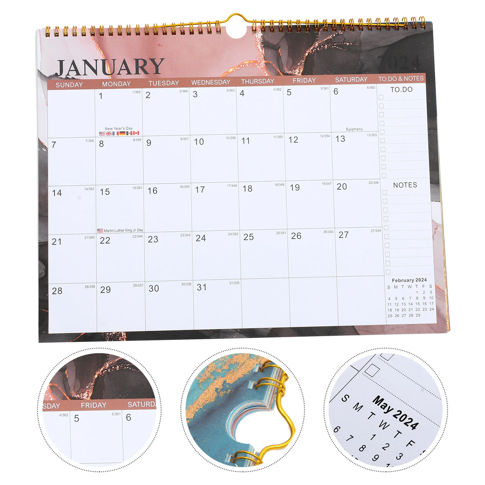 

Wall Hanging Calendar Home 2025 Year Household Daily Countdown Room Desktop for Countdown Office Holiday Planning