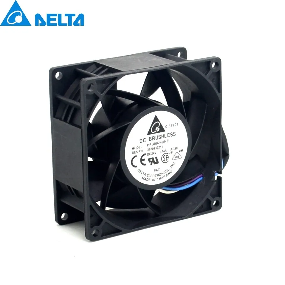 

PFB0924DHE 9cm 9038 90mm 24V 1.74A violent winds of the cooling fan for Delta 90*90*38mm