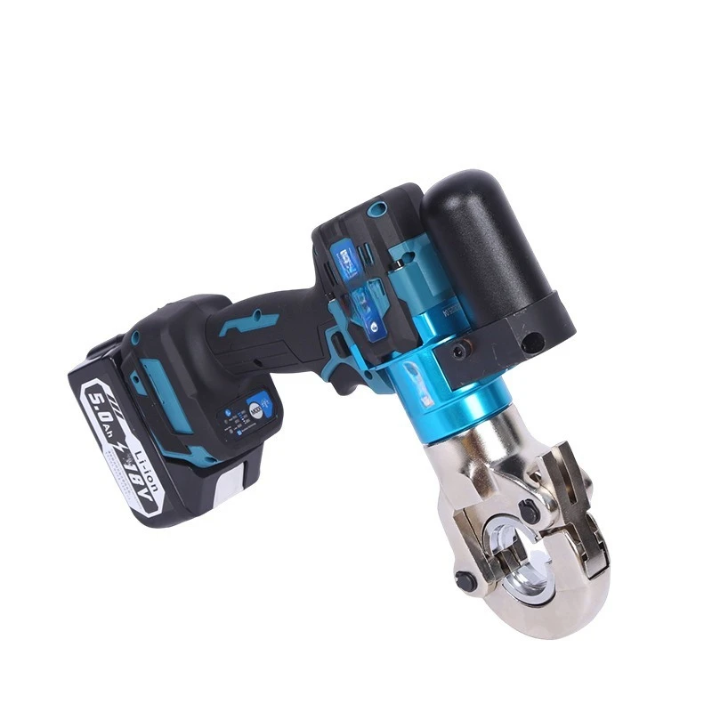 Electric Hydraulic Pliers, Lithium Battery Handheld Cable Crimping Tool with Strong Torque & Long Battery Life