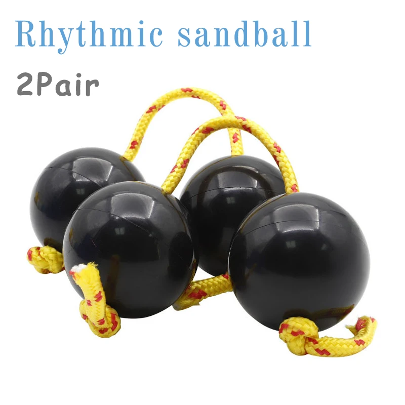 2pair Sand Eggs Asalato African Shakers Rhythm Fingertip Ball Percussion Instrument Abs Sand Ball Multicolored Accessories