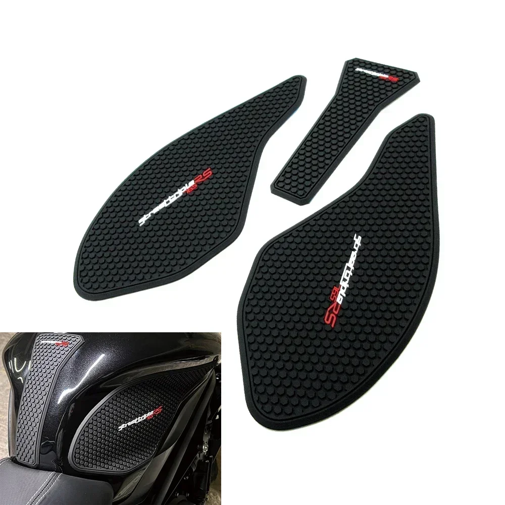 Motorcycle Fuel Tank Pads Protector Decals Gas Knee Grip Traction Pad Side Stickers For Daytona 675 R For Street Triple 765 R RS