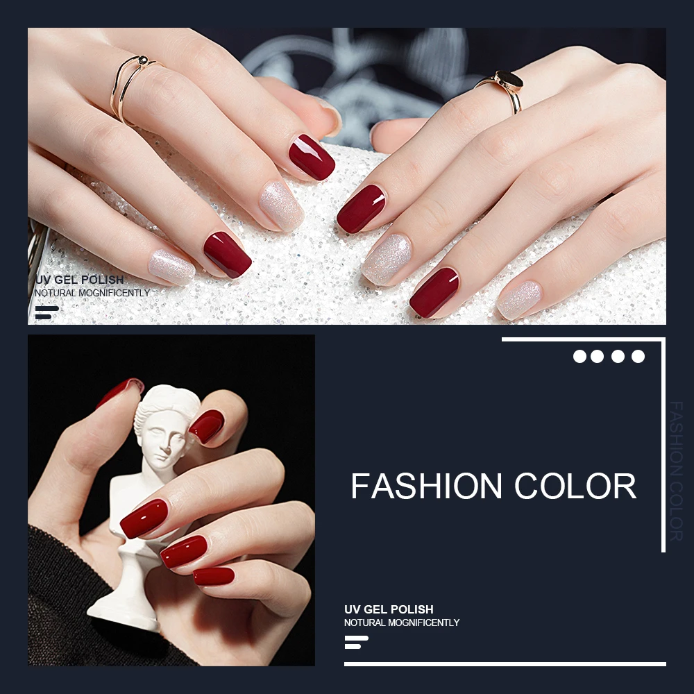 MOSKNany ชุดน้ำยาทาเล็บเจลยูวีแบบกึ่งถาวร, 20/30ชิ้นเคลือบเงาเล็บเคลือบเงาเล็บแบบแช่