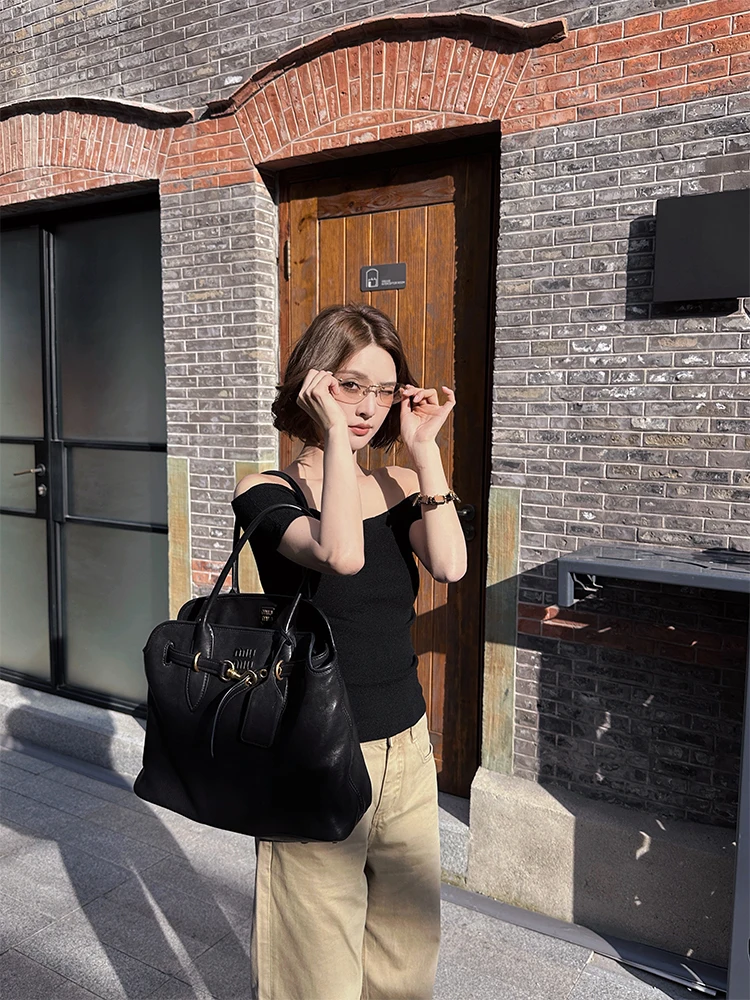 

Forniyoyo mat oulder Bared Elastic Slim Fit ort Sve T-irt Casual Sle Women's Top for Summer Season