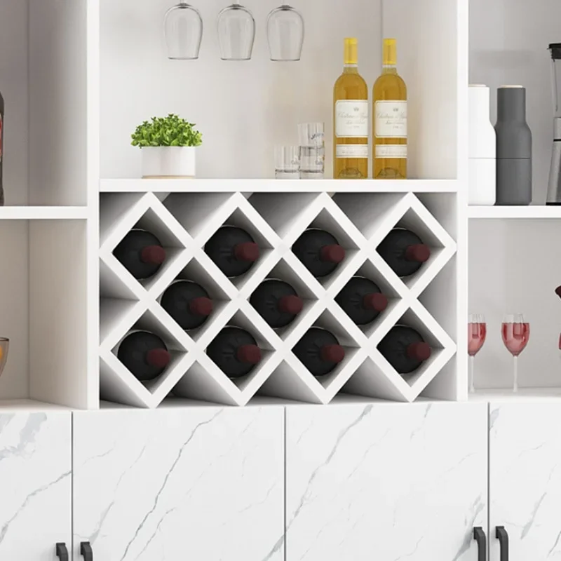 Liquor Kitchen Wine Cabinets Luxury Corner Simplicity Modern Wine Cabinets Display Wall Estante Vinos European Furniture QF50JG