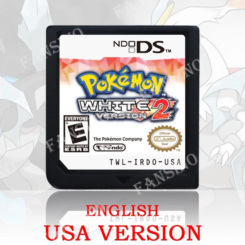 Pokémon Zwart Wit 1/2 versie Hoge kwaliteit authentieke 1:1 replica DS videogame cartridge voor DS 2DS 3DS console (VS, EUR, AUS)
