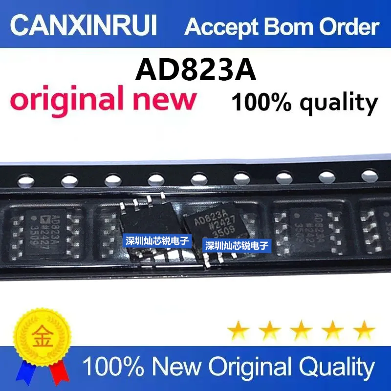 (5-100pieces)Brand new original AD823A AD823ARZ SMD SOP8 dual operational amplifier IC