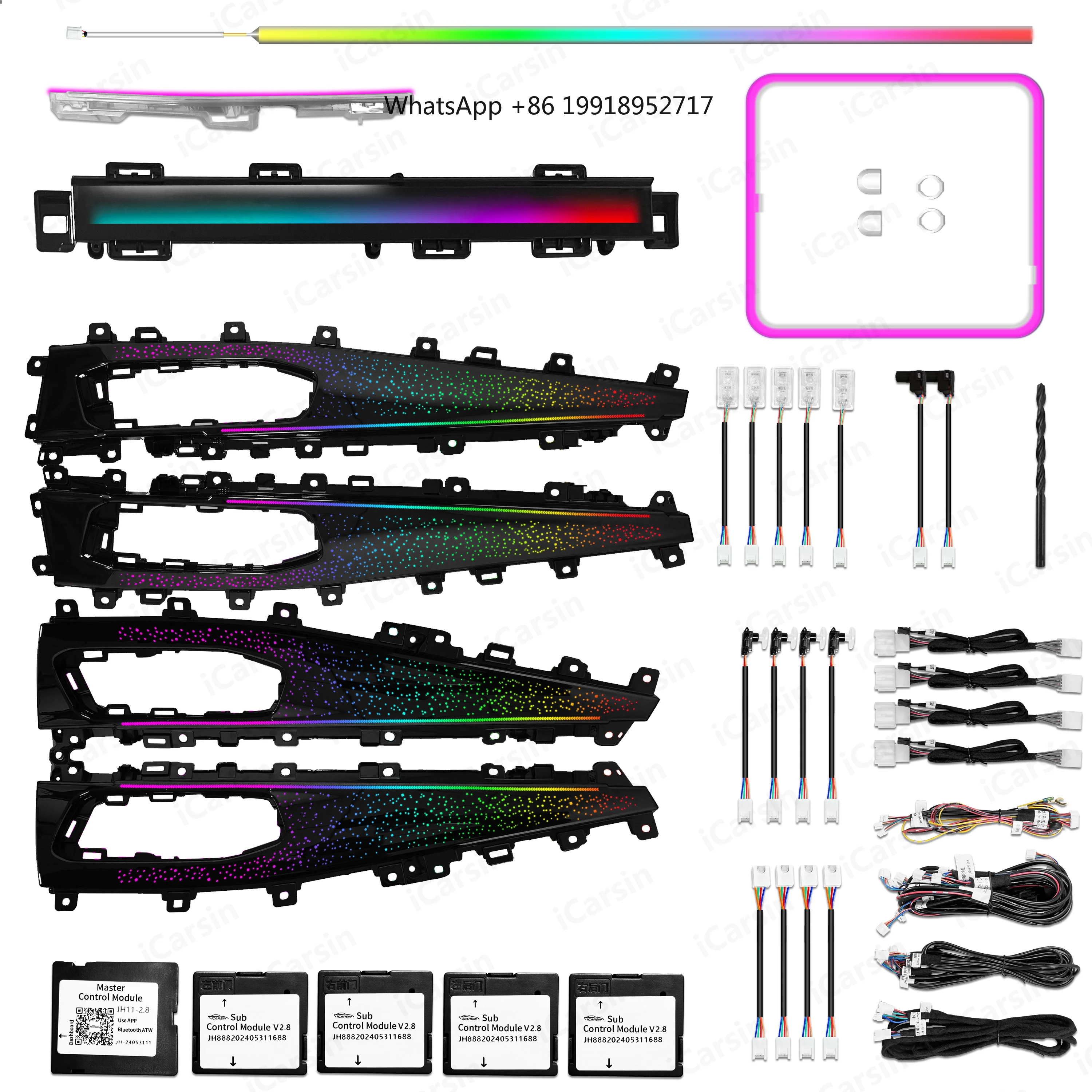 

Star Dynamic Ambient Lighth Generation Interior LED Light Door Trim Replacement Accessories