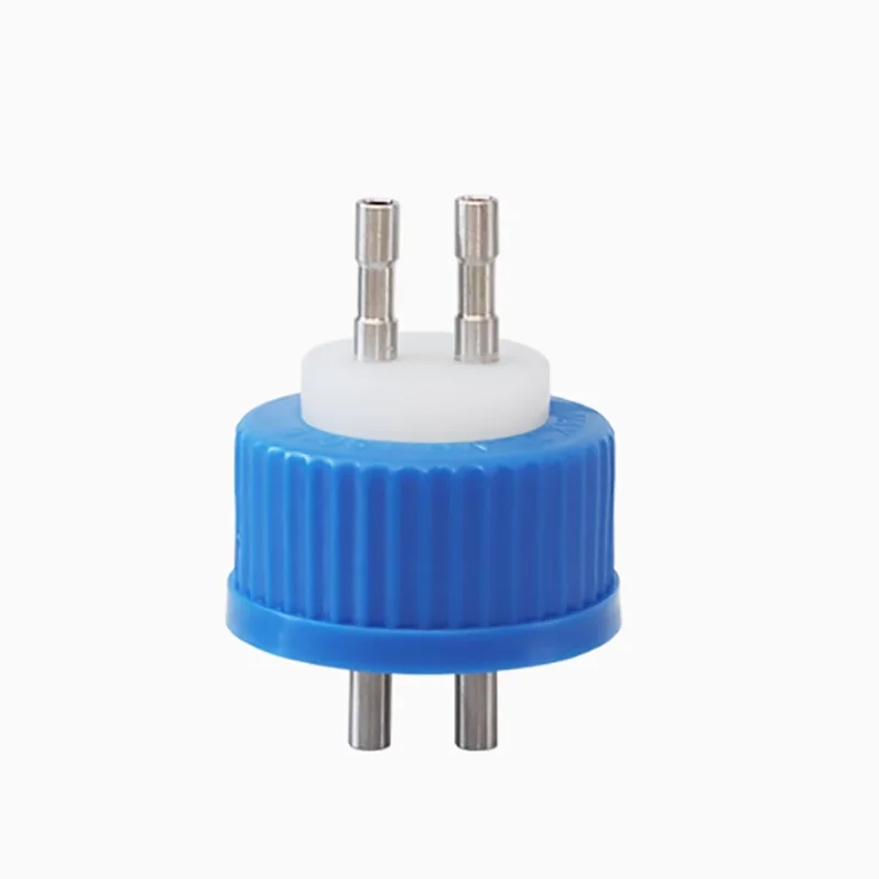 

Silicone feeding cap GL45 single pass fermentation tank double pass bottle cap stainless steel tee feeding cap reagent cap