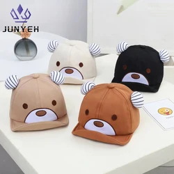 Baby Hat Spring Autumn Cute Baseball Cap Sun Protection Hats Cartoon Little Bear Caps For Kids 5-24 Months