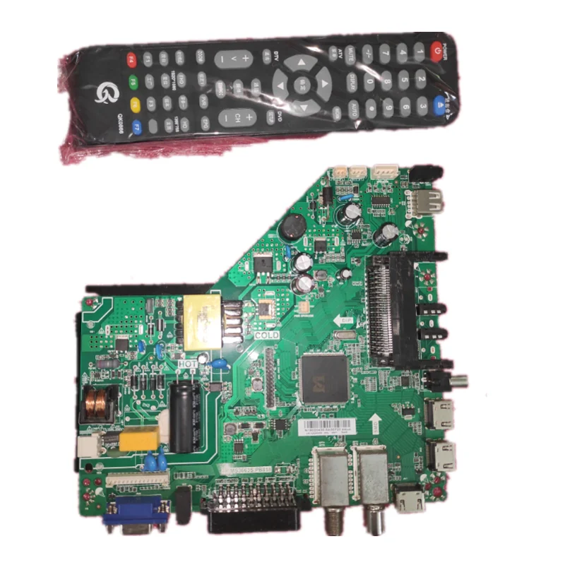 TP.MS3663S.PB818  LCD  LED TV three-in-one power board main board  Backlight voltage 34--44v 550ma   1366x768