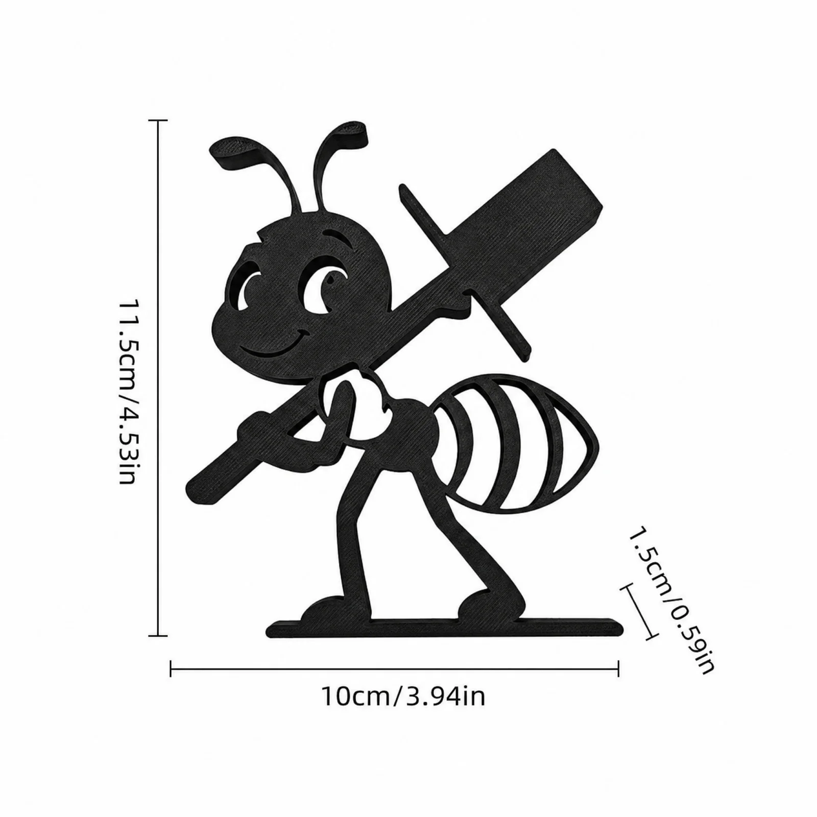 Creative 3D Printed Ant-Shaped Bathroom Toilet Paper Holder with Sword Ant Design Tissue Holder Toilet Paper Storage Rack