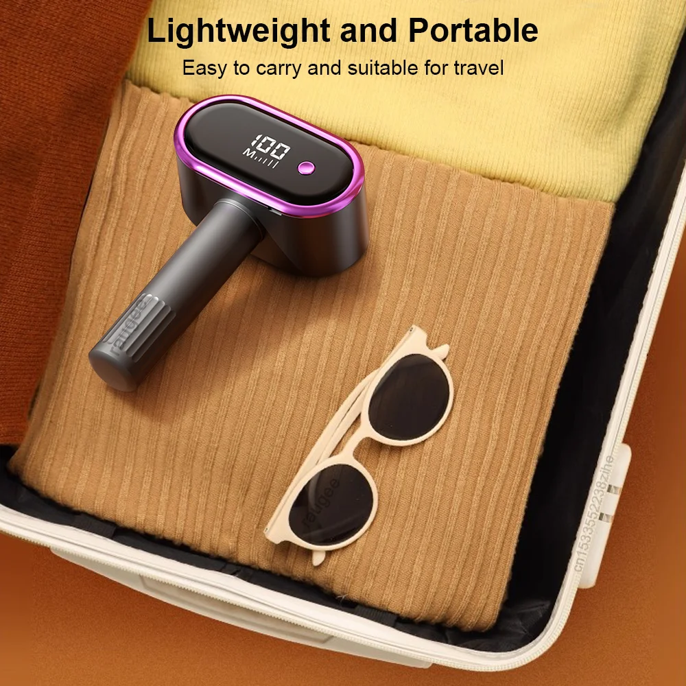 Electric Clothes Lint Remover Double Blades High‑Speed Lint Shaver Hair Ball Trimmer USB Rechargeable Fluff Fuzz Remover