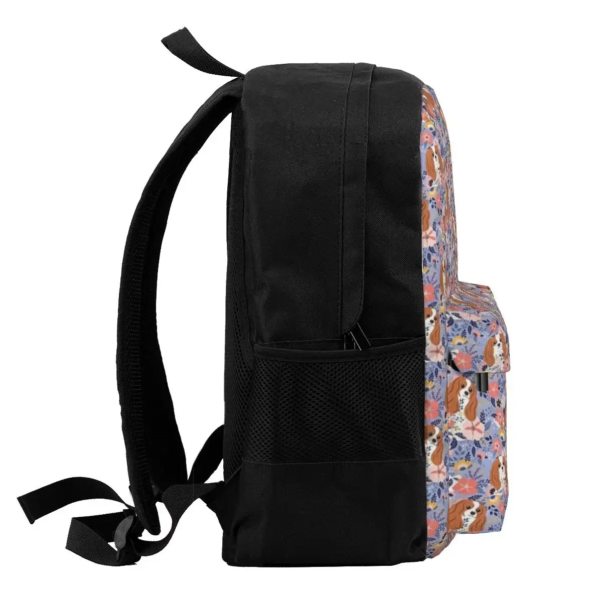 Cute Cavalier King Charles Spaniel Garden Backpacks Boys Girls Bookbag Students School Bags Laptop Rucksack Shoulder Bag
