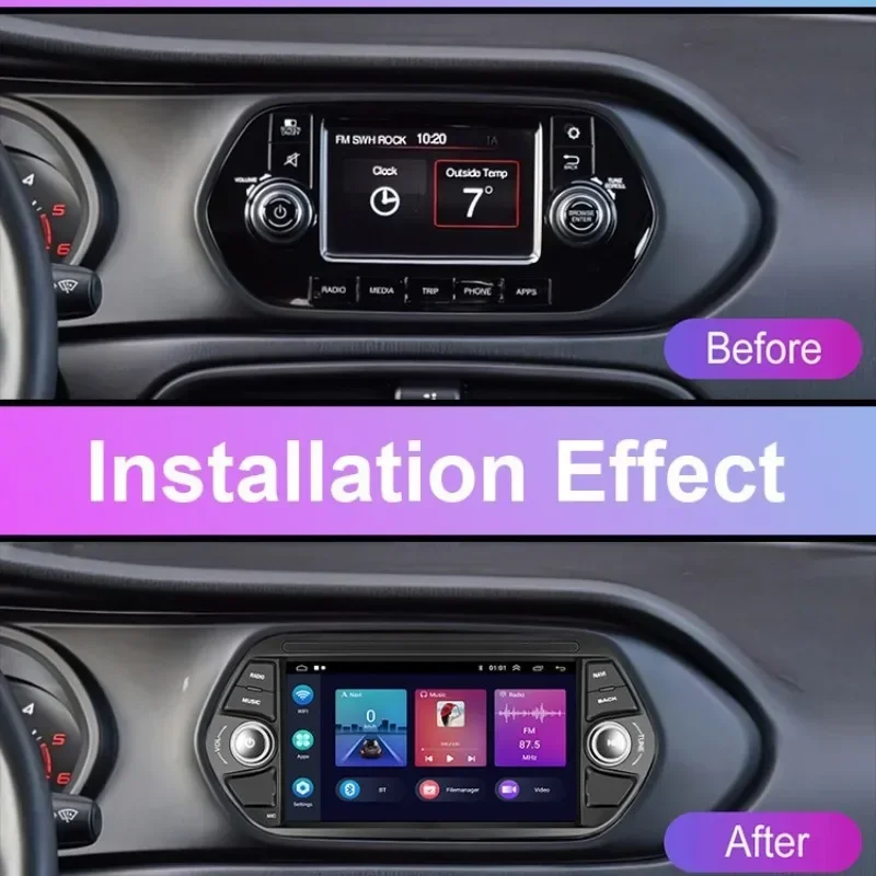 Applicable to Fiat EGEA 2015-2017 Android large screen full network navigation device integrated