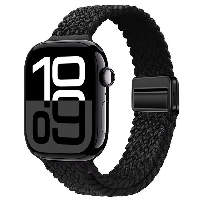 Correa de nailon para Apple Watch 10 46mm 42mm 9 8 7 6 SE Ultra1/2 49mm pulsera trenzada delgada para iWatch 45mm 41mm 40 44mm