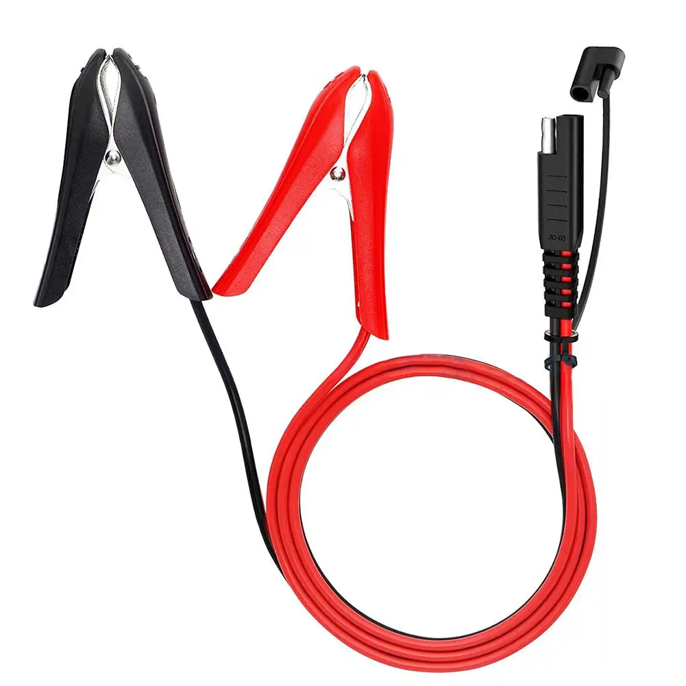 

60cm 16awg SAE To Clip Cable Car Quick Connector charging plug Alligator-Clip Line Power Charging Extension Cable