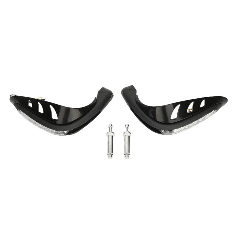 2Pcs Motorcycle Handguards 22mm Aluminum Alloy White Light Hand Shield Protector For Dirt Bike Scooter