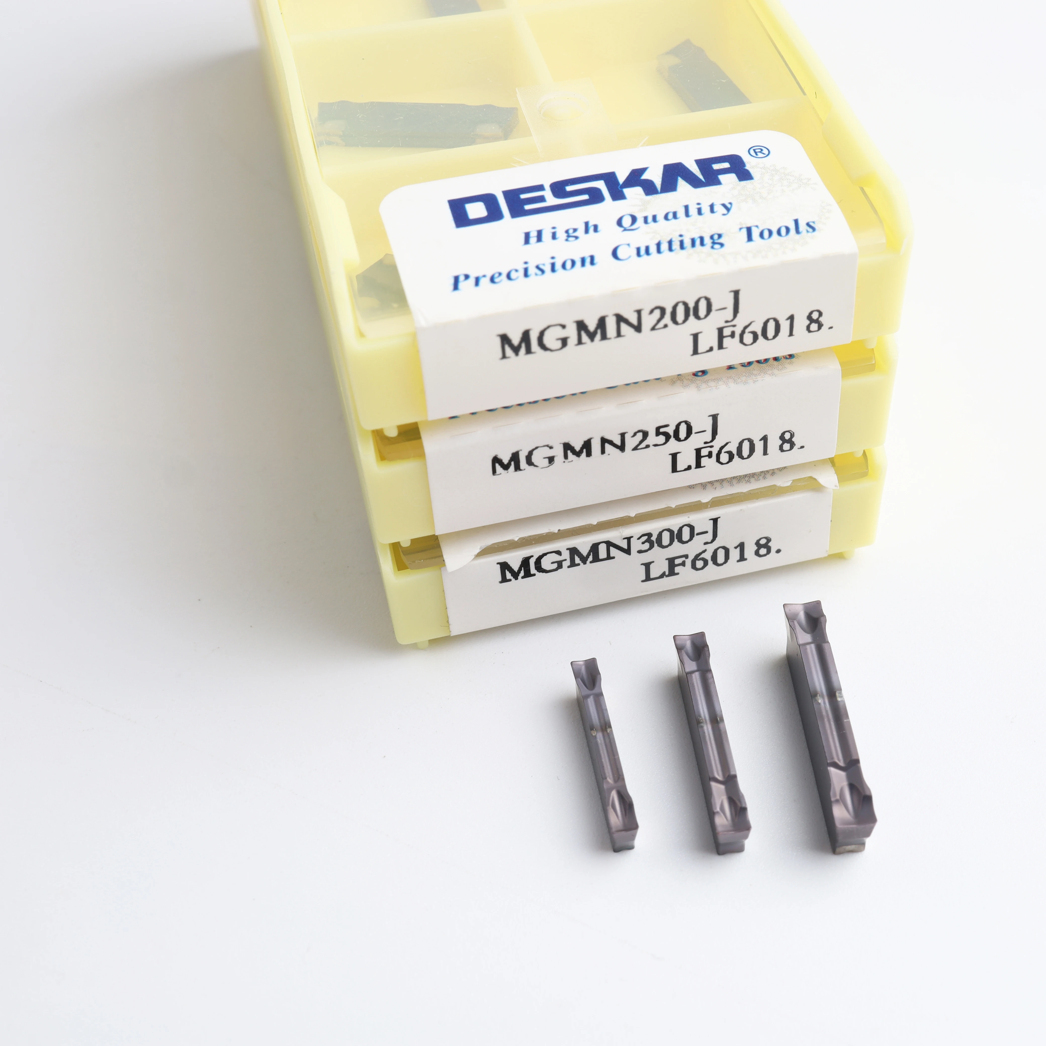 10PCS DESKAR MGMN200-G LF6018 300-T 300-H 400-T 400-H 500-M LF6018 CNC lathe Grooving Turning Carbide Insert For Stainless steel