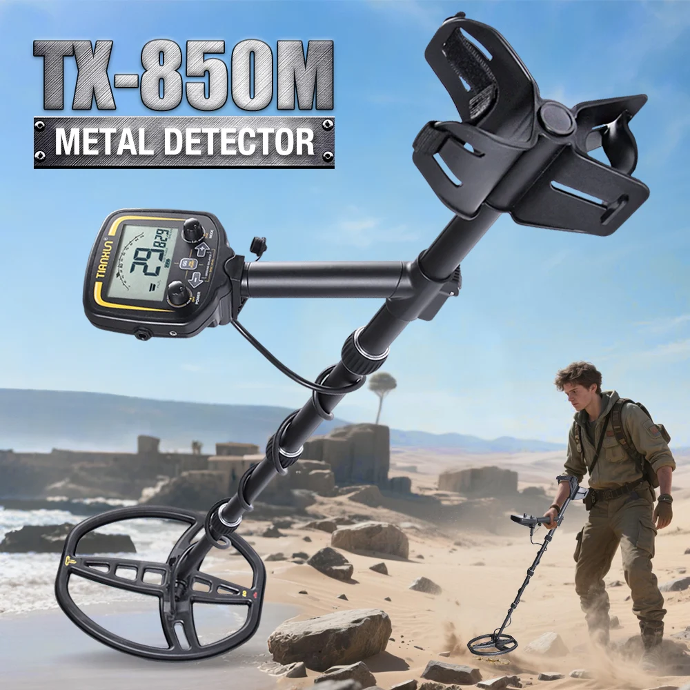 TX-850M Professional High Accuracy Metal Detector New Advanced DSP Chip Adjustable Length Larger LCD Display 11