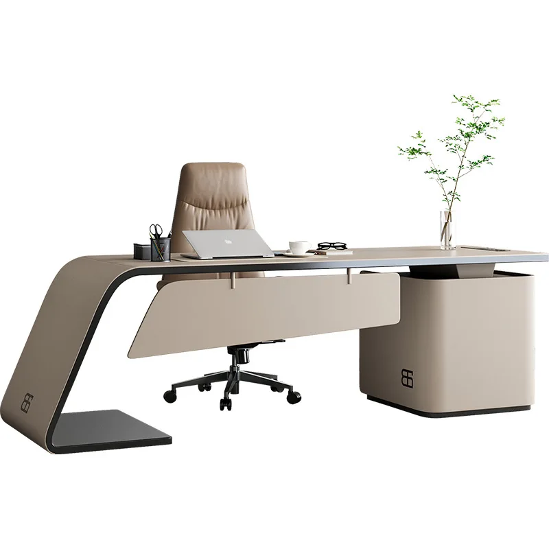 

Итальянский минималистичный угловой стол для домашнего обучения, настольный компьютер, продвинутый смысл, медицинский прием красоты