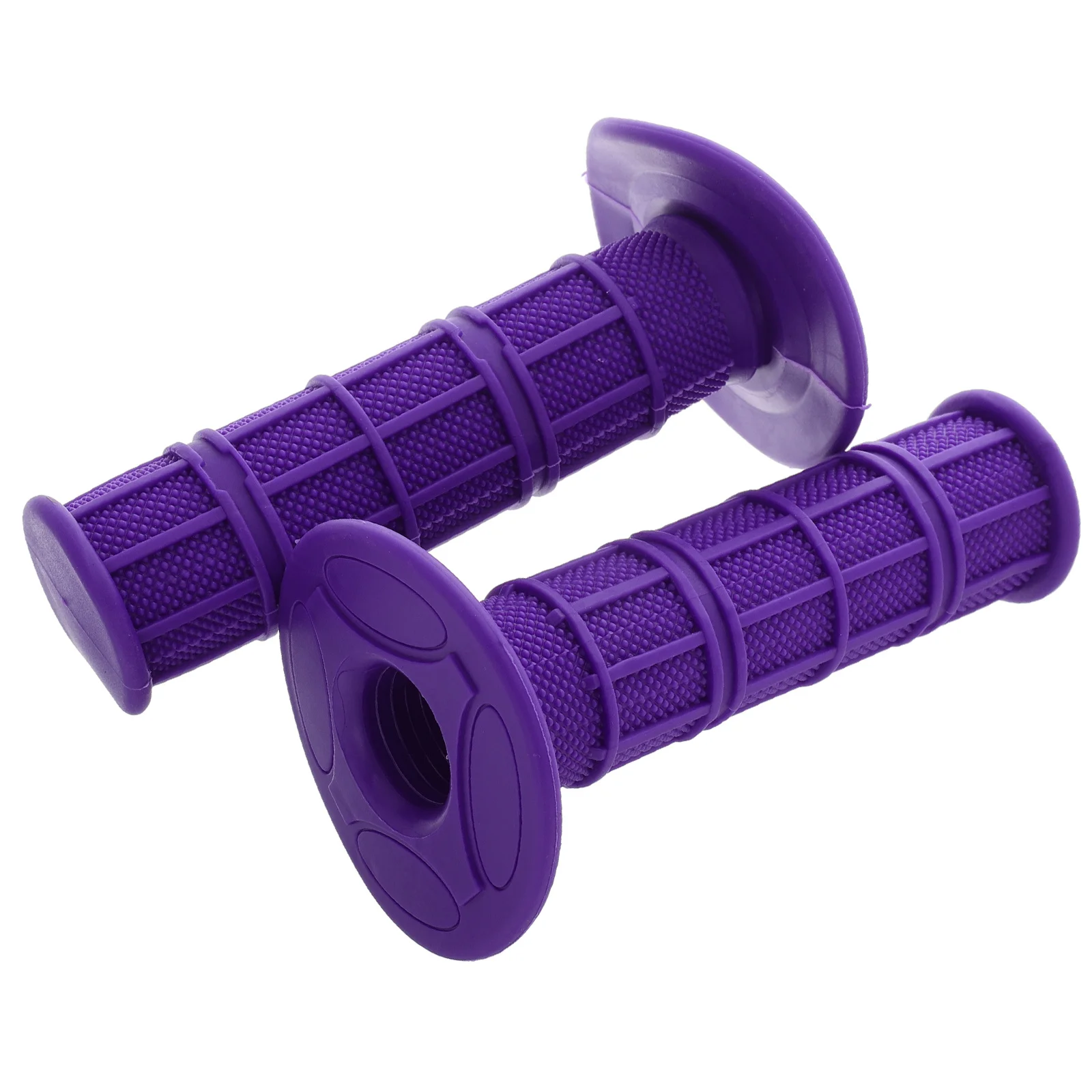 2Pcs Replacement Handlebar Grips Soft Silicone Motorcycle Atv Dirt -Wheel Purple Comfortable Non-Slip Grip