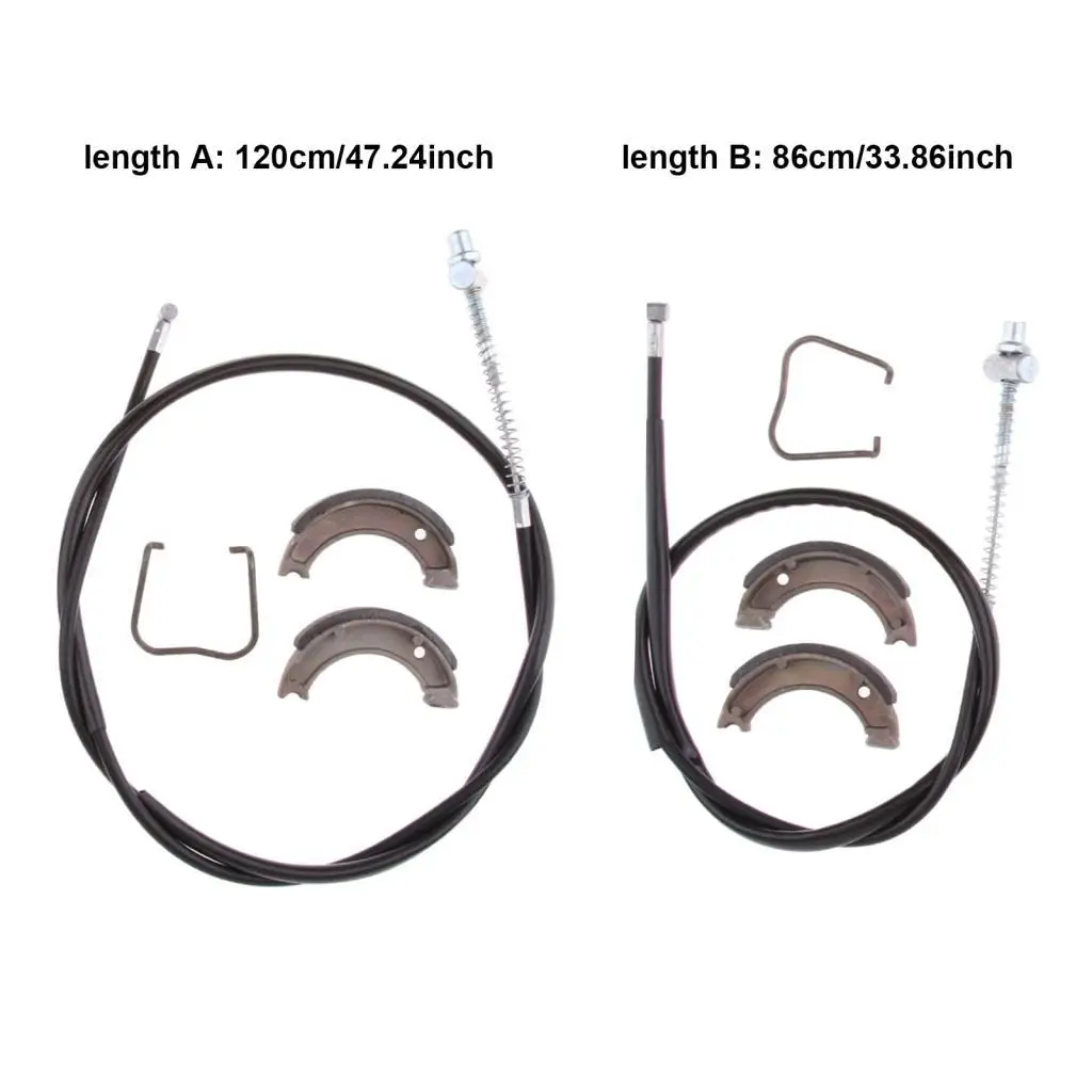 

Heavy Duty Front Rear Brake Cable and Brake Shoes for 50 Peewee50 PW50 PY50 G50T Motorcycles