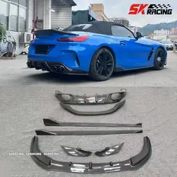 Body Kits For BMW Z4 G29 2019-2022 Real Carbon Fiber Front Rear Bumper Lip Diffuser Side Skirt