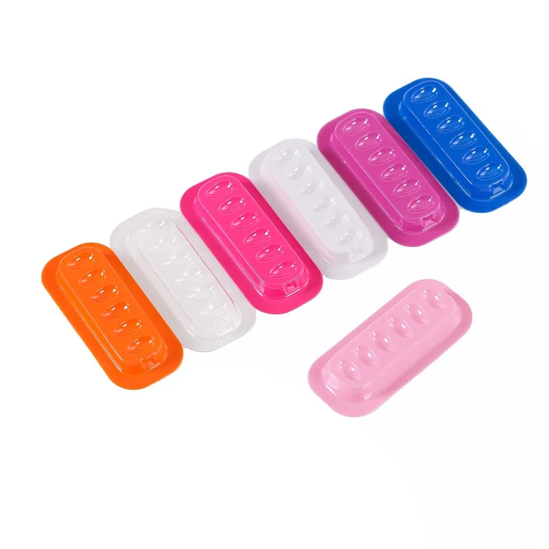 Grafted Eyelash Plastic Disc Eyelash Plastic Disc Gasket Disposable, Heart Shaped Round Rectangle 100 Pieces