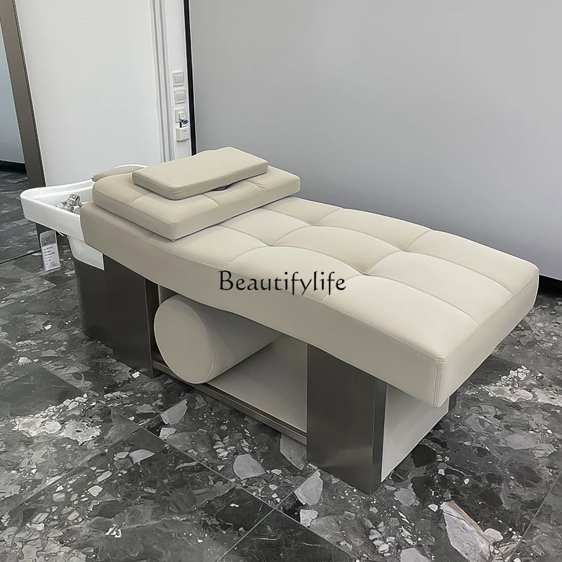 

Full lie hair salon special with fumigation water circulation ceramic barber shop Thai massage flush bed