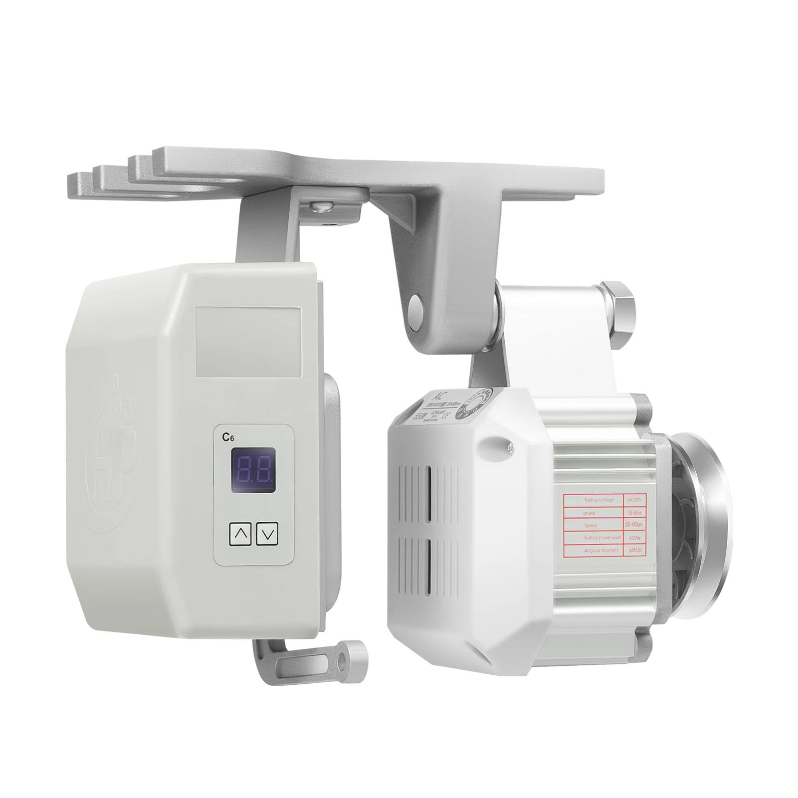 550W Industrielle Nähmaschinen-Servomotor 200-4500 U/min Einstellbare Geschwindigkeit mit Vorwärts-/Rückwärtsgang 220V für Heim-/Fabrik-Steppstichmaschinen – Detail 12