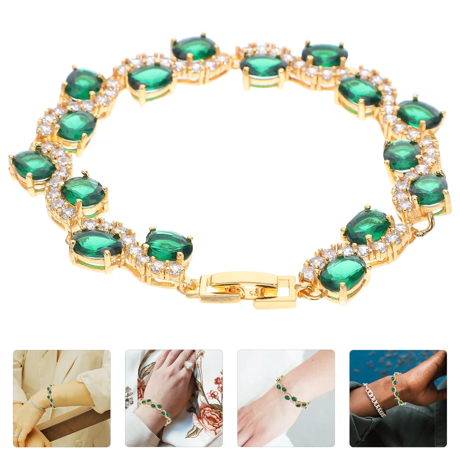 

Minimalist Zircon Bracelet for Women Elegant Lightweight Luxury Wristband Birthday Valentine Present Girls Ladies