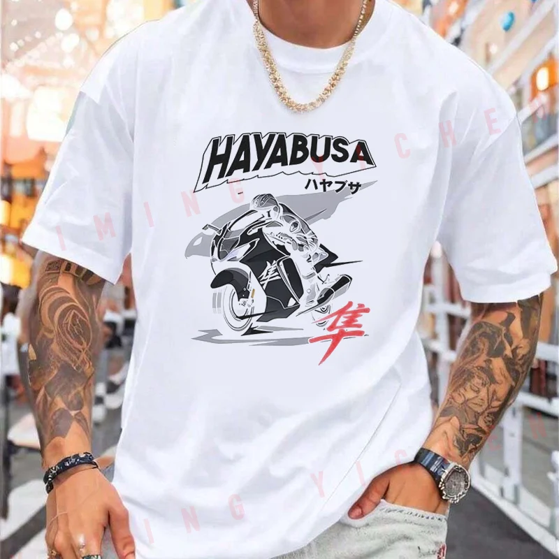 Fashion Speed Totem HAYABUSA Logo Motorcycle T-Shirt Moto Riders Summer Men's Fashion Casual O-Neck Tops Tee 2026