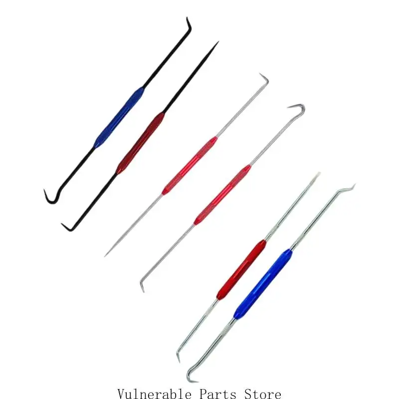 

D0UC Bike Alloy Steel Oil Seal Puller Tools 2PCS 4 Hook Heads For Spring Seal Removal