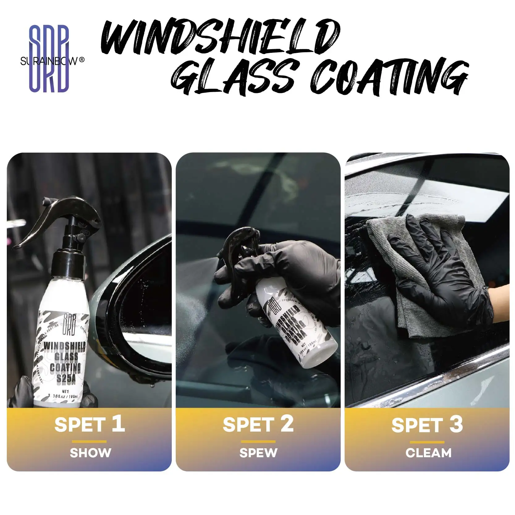 Glass Coating Coat Protectant- Hydrophobic Automotive Rain Repellant,Long-Lasting and Durable Coating,Quick and Easy Application view 6