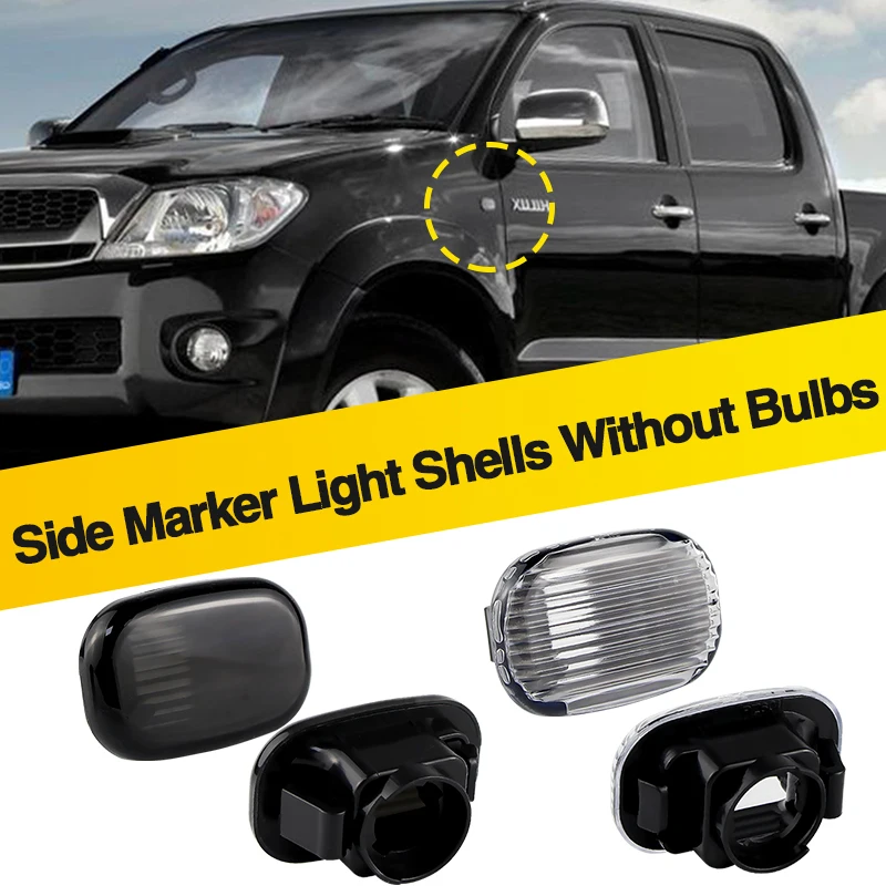 

2PCS No Bulbs Fender Side Marker Indicator Light Covers For Toyota Corolla Camry For Lexus RX 300/330/350/400h MCU3/GSU3/MHU3