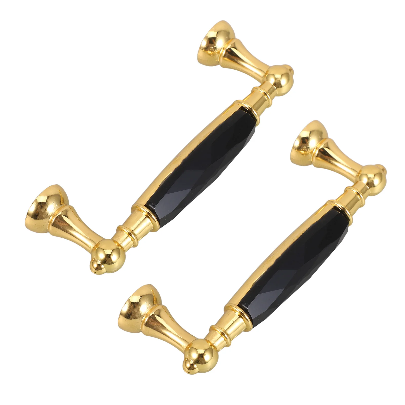 

2pcs Colorful Glass Cabinet Pull Handles 9.6Cm Modern Minimalist Drawer Knobs For Kitchen Cupboard Wardrobe Furniture Zinc Alloy