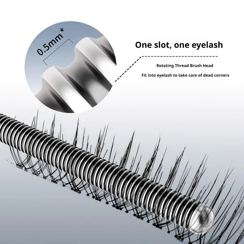 มาสคาร่าสูตรกันน้ำป้องกันรอยเปื้อนเพื่อขนตาหยิกหนาแน่น ให้เอฟเฟกต์ต่อขนตาแบบธรรมชาติ ติดทนนาน ไม่จับตัวเป็นก้อน