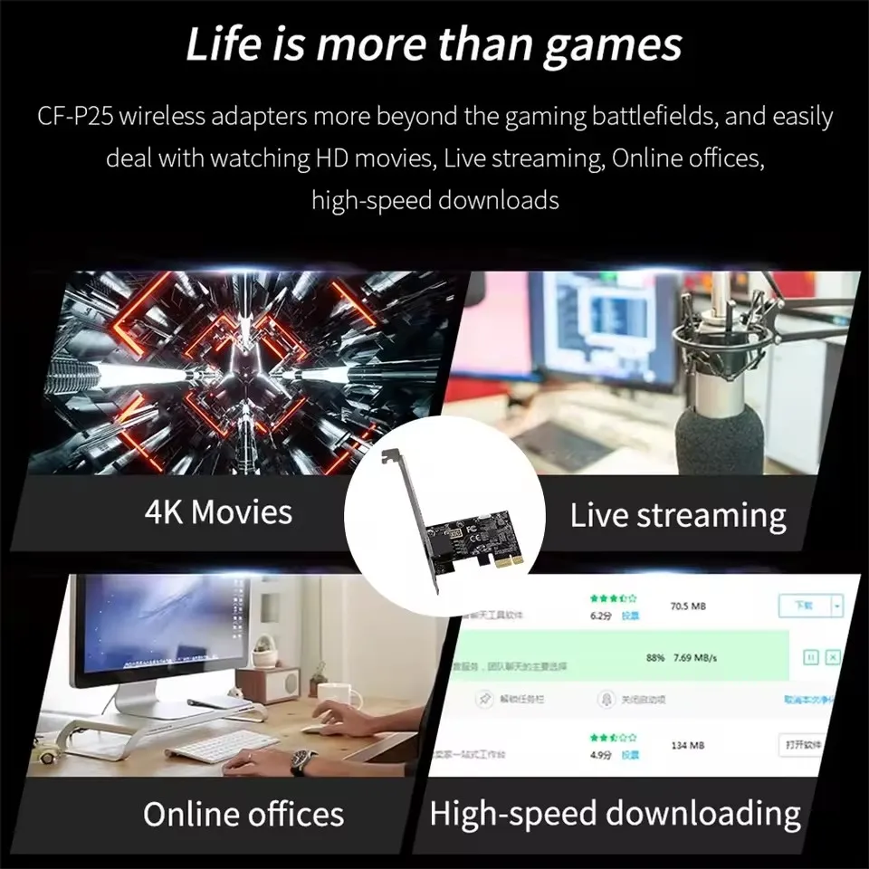 Tarjeta de red PCI-E a RJ45 de 1000Mbps, Chip RTL8111E/F, convertidor PCI Express Gigabit Ethernet, adaptador de 10/100/1000Mbps de 1Gbps para PC