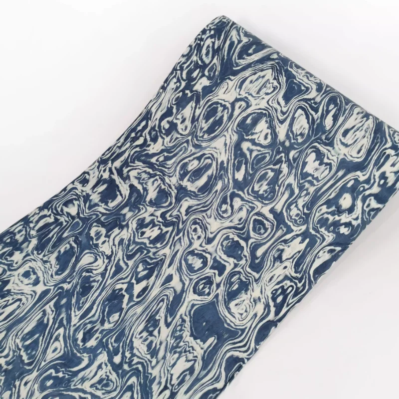 250X58cm Blue White Porcelain Burl Wood Veneer Chinese Style Wood Sheets for Wall Panels Furniture Decor Artistic DIY Projects