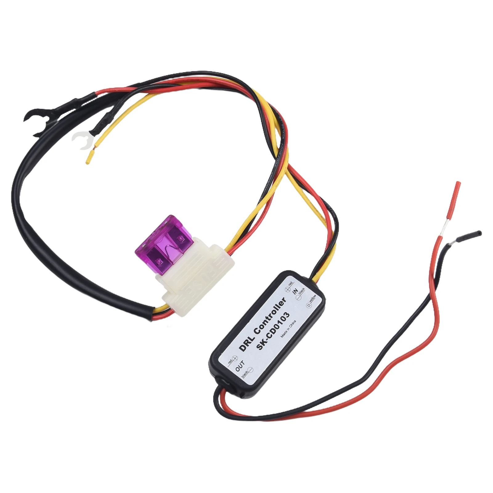 

1pc Car LED Daytime Running Light Relay Harness 12-18V 5A Fog Light Controller Automotive Light Wire Accessories