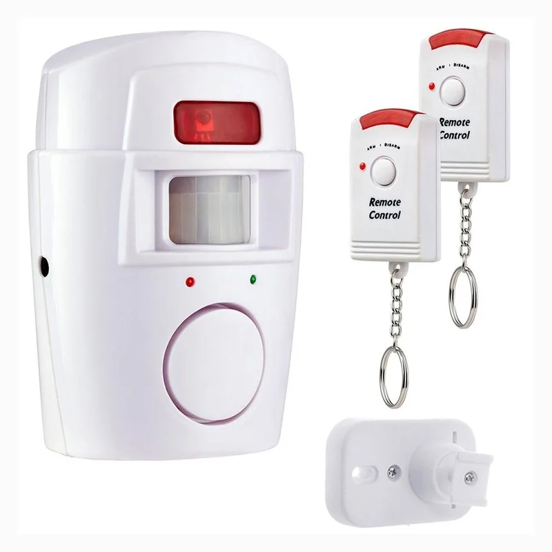 With 2 Remote Controls for Home Shed Garage Caravan Alarm Security System Wireless PIR Motion Sensor Detector Alarm