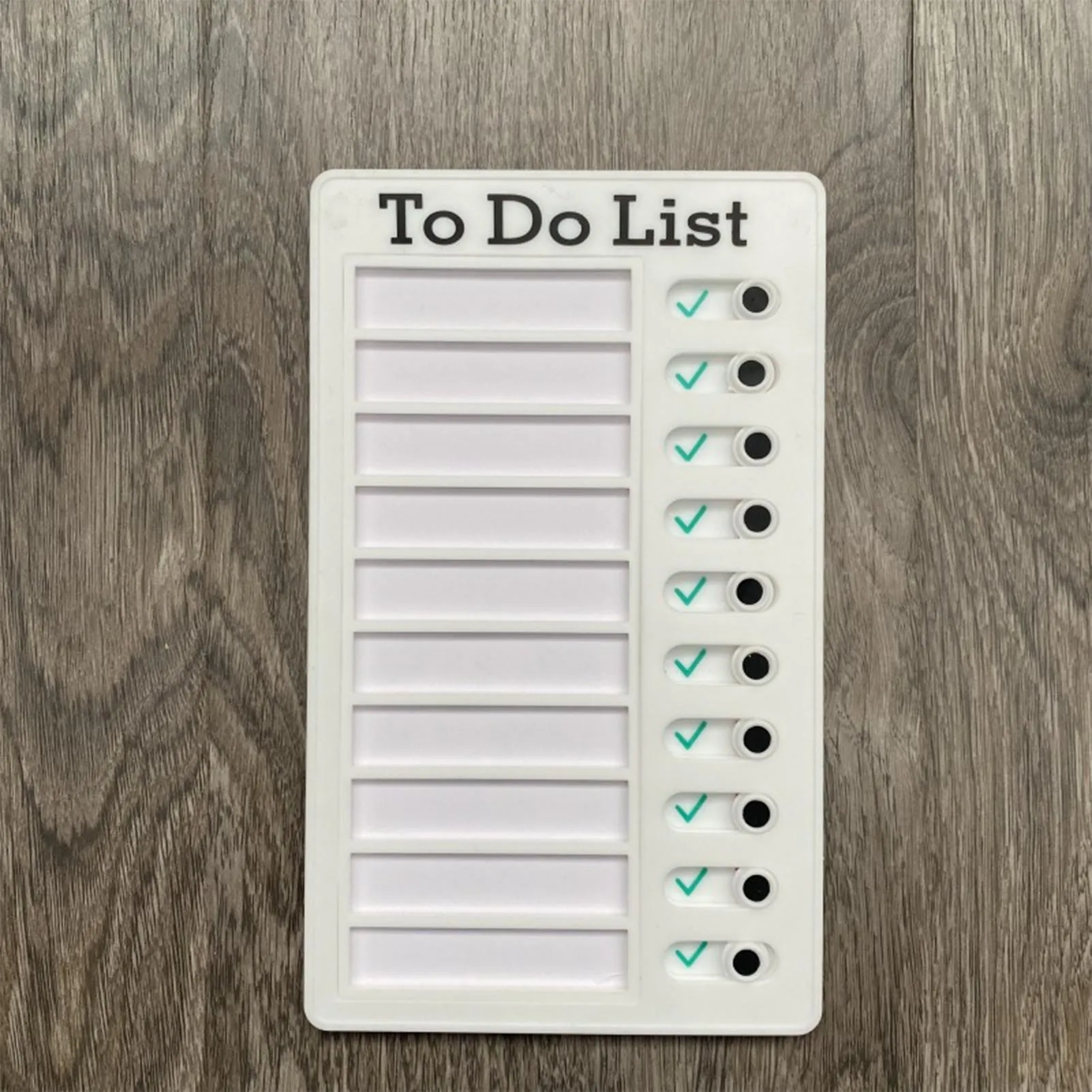 Kids Chore Chart Plastic Checklist Board Portable Chore Chart with Detachable Cardstock for Kids Adults