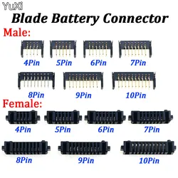 YuXi 1Piece 4/5/6/7/8/9/10Pin Laptop Battery Connector Pitch 2.0mm Holder Clip Slot Contact Male and Female plug