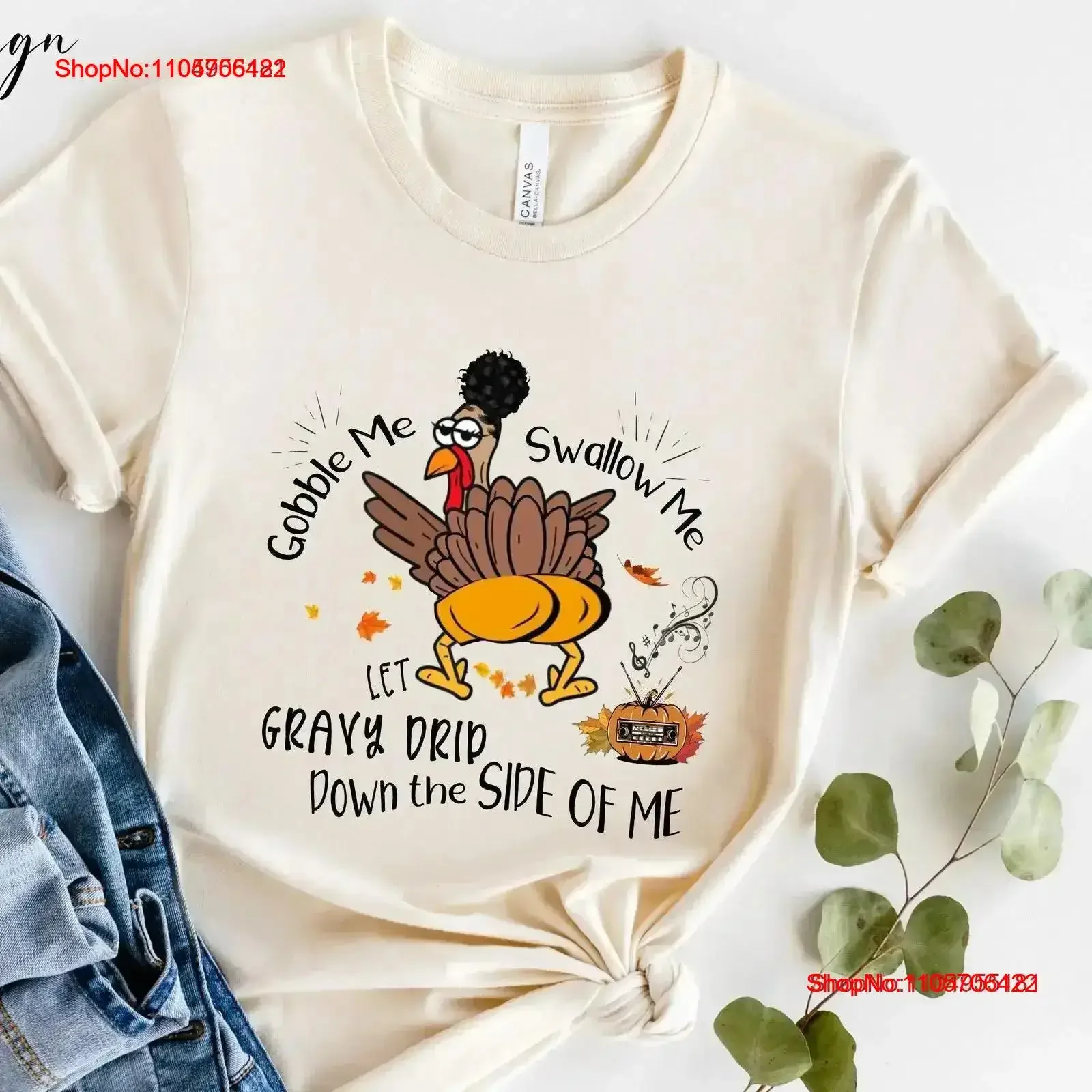 Thanksgiving T Shirt Gobble Me Swallow Dinner Turkey Fall Funny vintage Washed homme Comfortable Slightly Breathable vintage